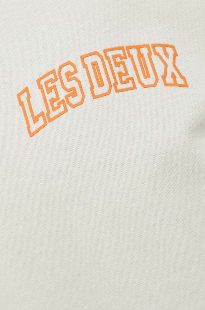 Bavlněné tričko Les Deux LDM101113 béžová