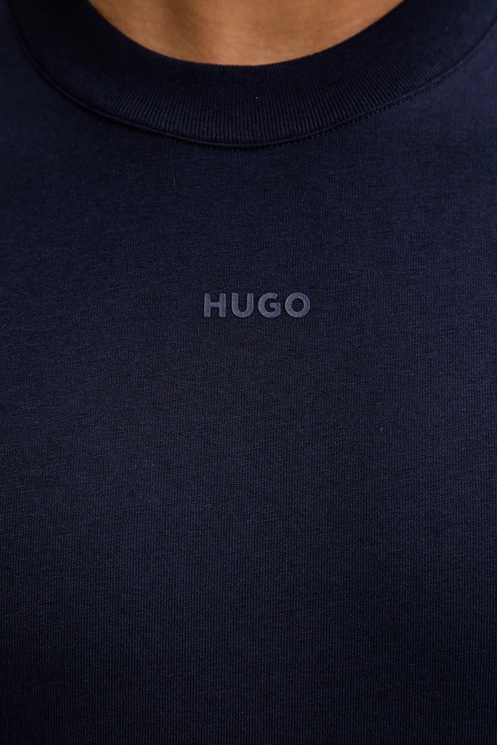 HUGO tričko pánske bavlnené Dapolino 50488330 tmavomodrá