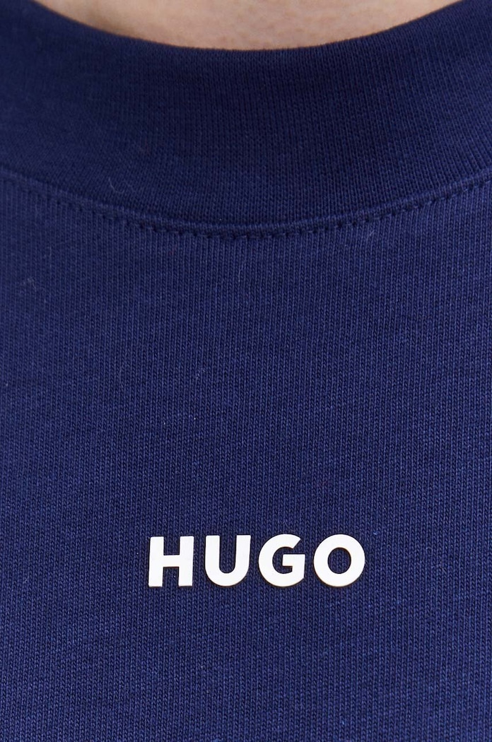 HUGO T-shirt męski bawełniany Dapolino 50488330 granatowy