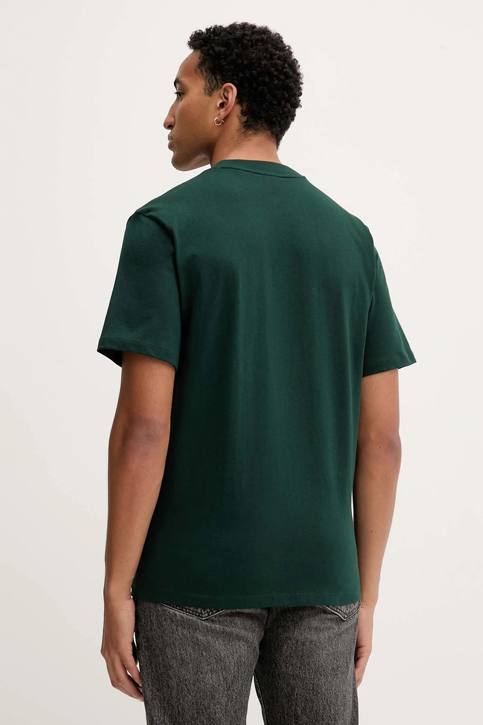 Ρούχα HUGO T-shirt ανδρικό βαμβακερό Dapolino 50488330 πράσινο