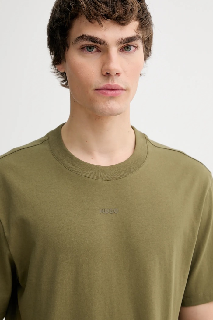 HUGO tričko pánske bavlnené Dapolino zelená 50488330