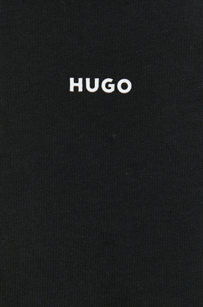 HUGO tričko pánske bavlnené Dapolino 50488330 čierna
