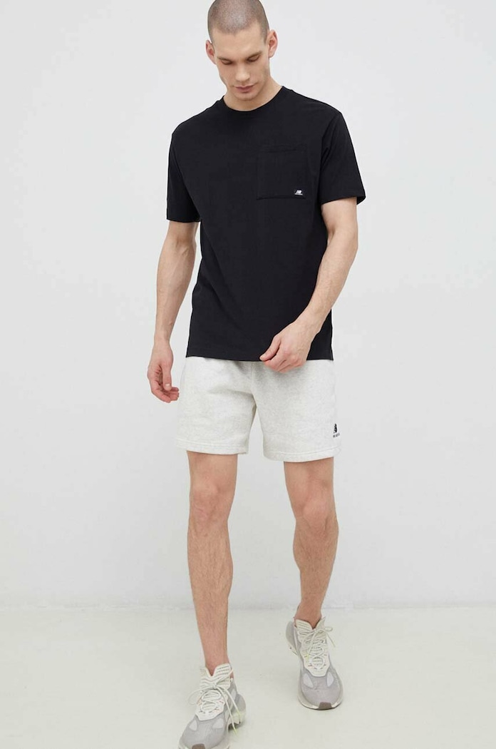New Balance t-shirt bawełniany MT31542BK czarny SS23