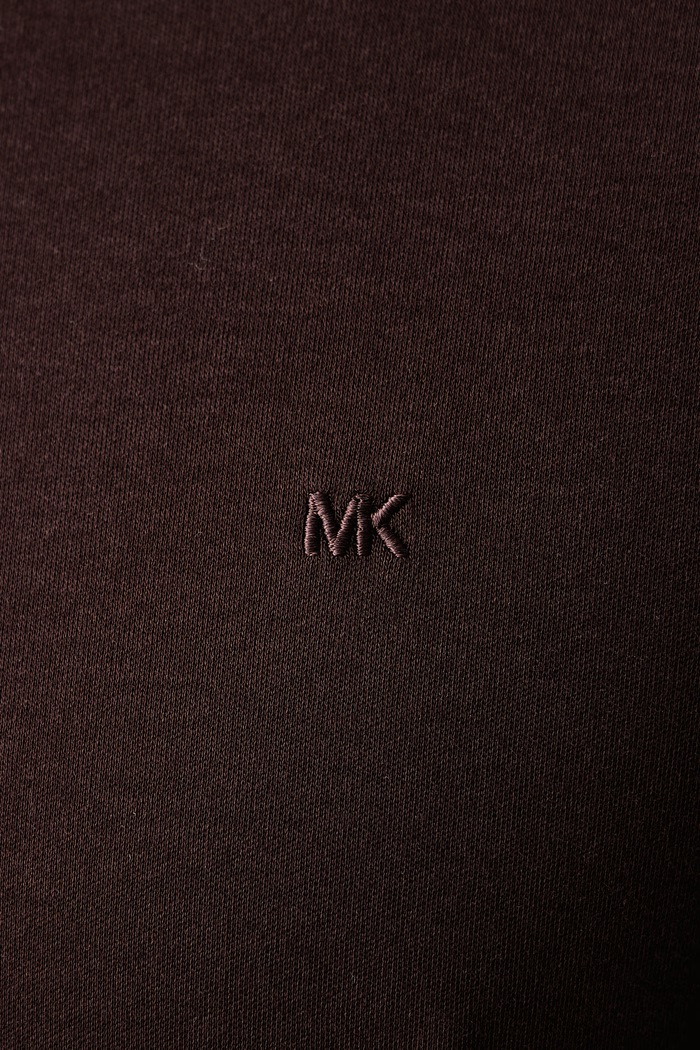 T-shirt męski bawełniany Michael Kors CF15FJ2C93 brązowy