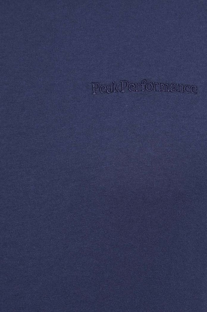 Peak Performance t-shirt bawełniany G78908 granatowy