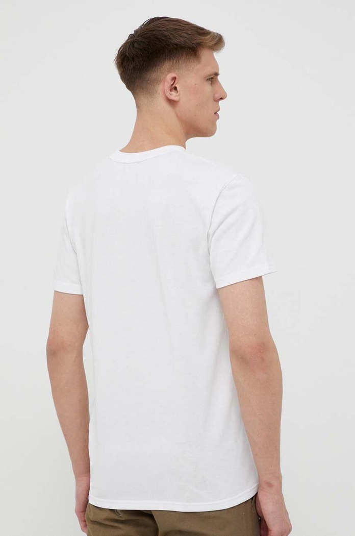 Oblečenie Under Armour tréningové tričko pánske UA LOGO EMB HEAVYWEIGHT 1373997 biela
