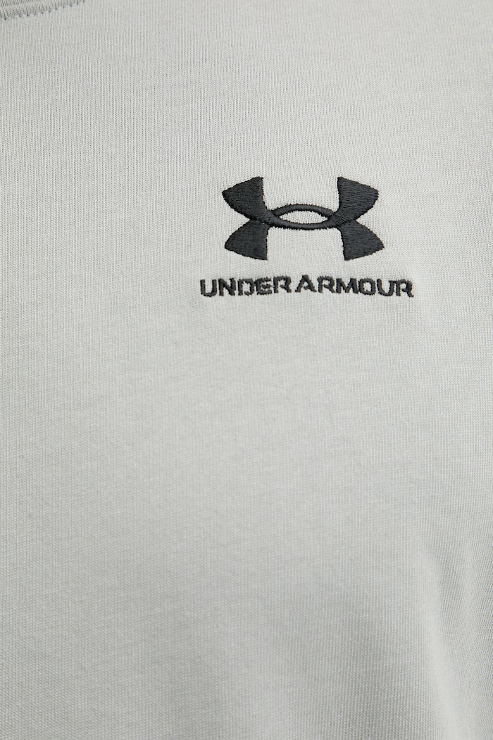 Under Armour tréningové tričko pánske UA LOGO EMB HEAVYWEIGHT 1373997 sivá