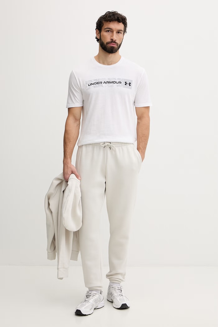 Under Armour футболка чоловіча з бавовною CAMO CHEST 1376830 білий SS26
