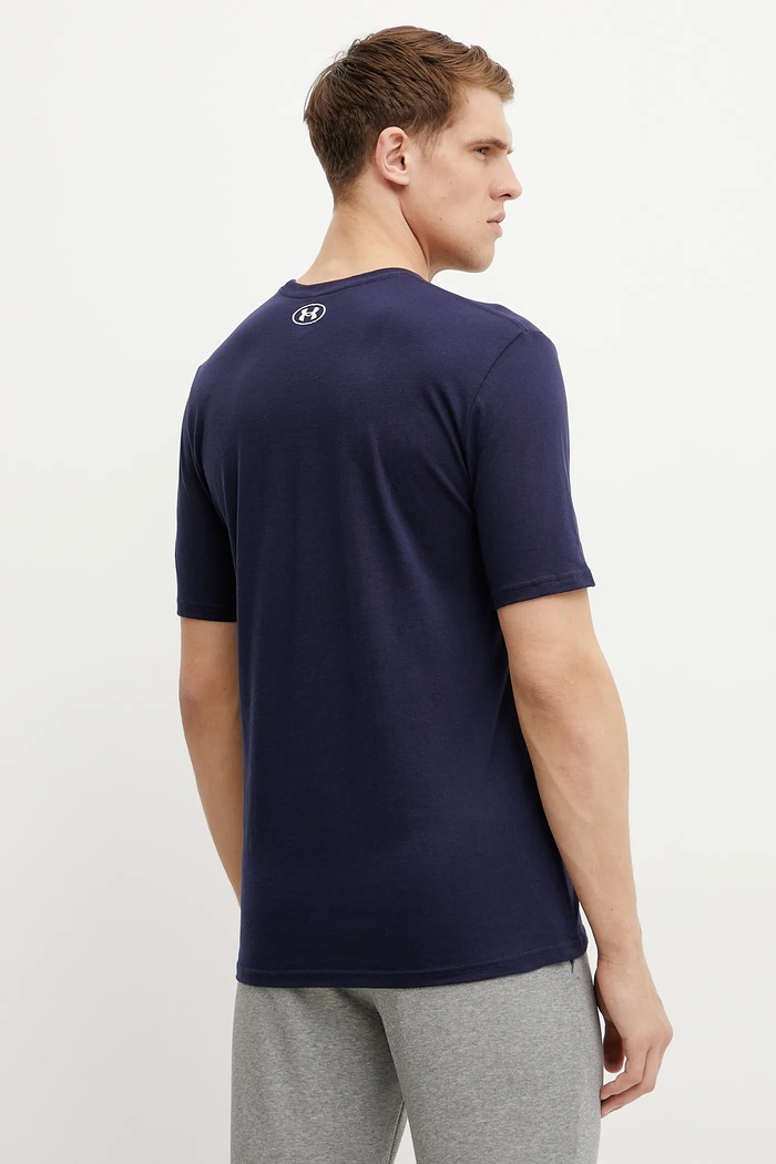 Îmbrăcăminte Under Armour tricou pentru bărbați cu bumbac CAMO CHEST 1376830 bleumarin