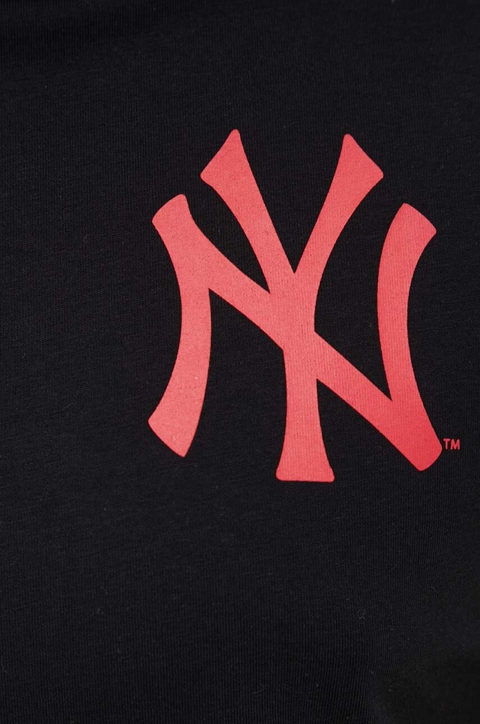 47 brand t-shirt bawełniany MLB New York Yankees BU017TMBECT587299JK czarny