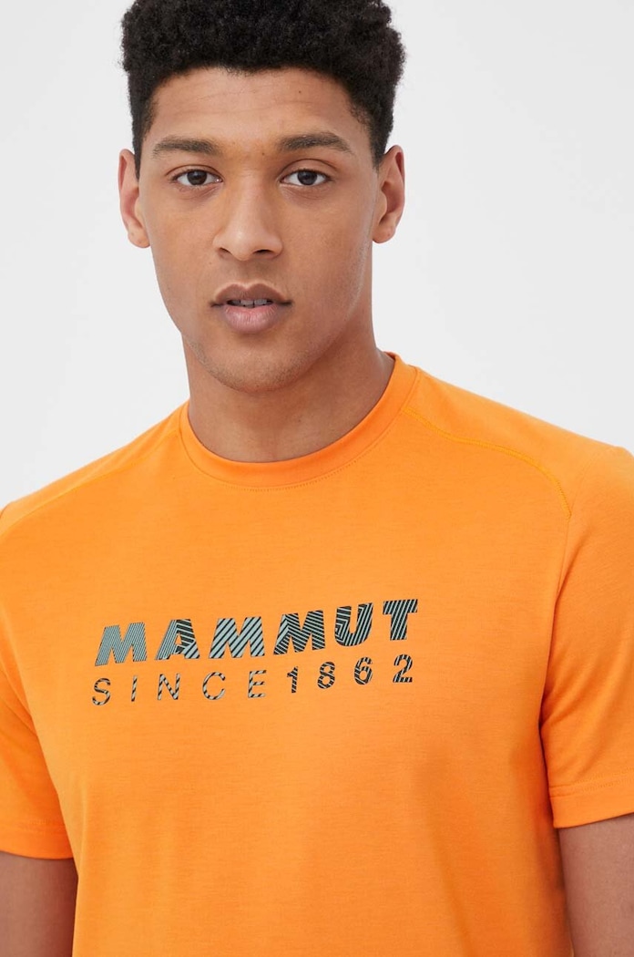 Mammut t-shirt sportowy Trovat Logo pomarańczowy 1017.05250