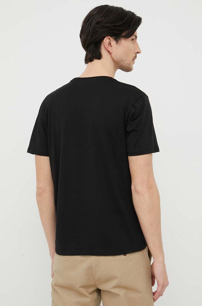 Oblečenie Bavlnené tričko Alpha Industries Basic T-Shirt Foil Print 100501FP.365 čierna