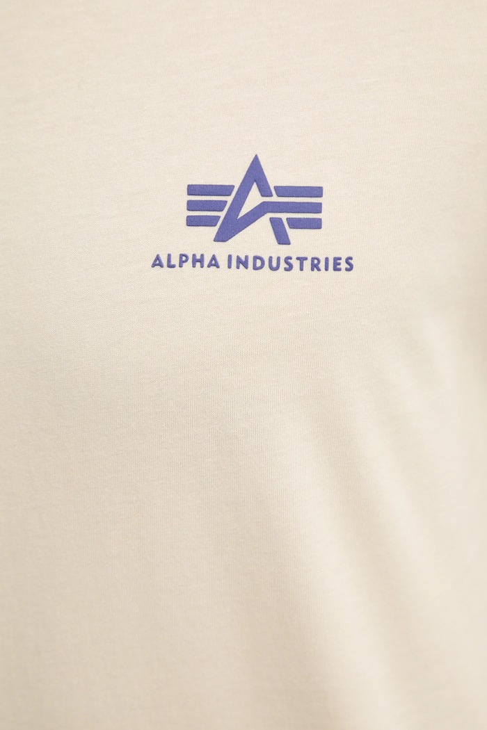 Βαμβακερό μπλουζάκι Alpha Industries 188505 μπεζ