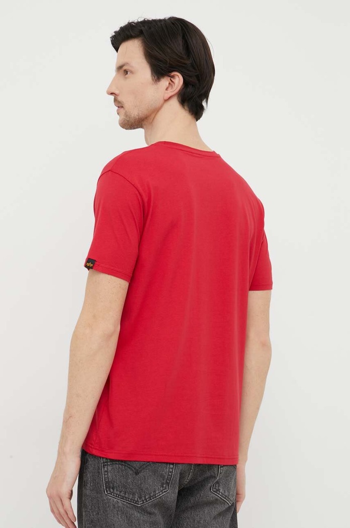 Oblečení Bavlněné tričko Alpha Industries 188505.328 červená
