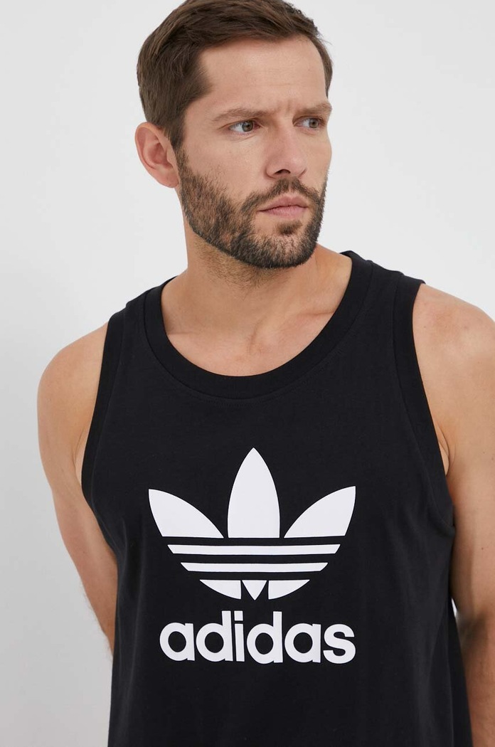 adidas Originals pamut póló pamut fekete IA4811