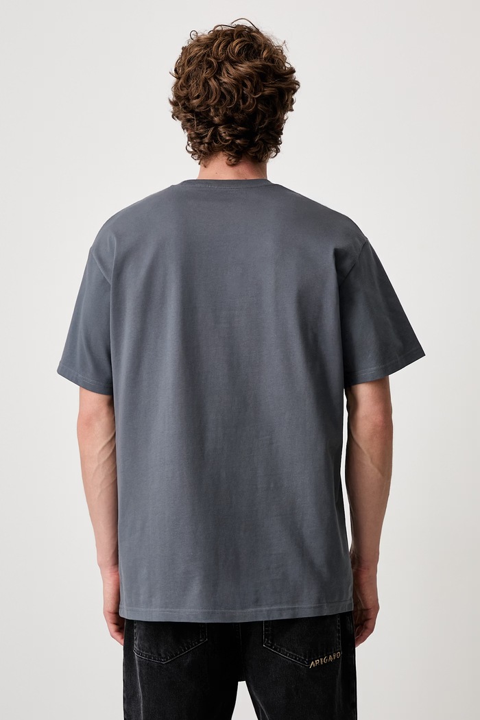 Odzież Carhartt WIP T-shirt bawełniany męski I026391 szary