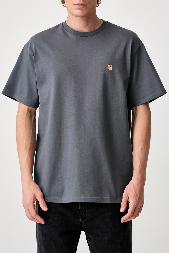 Carhartt WIP T-shirt bawełniany męski I026391 szary