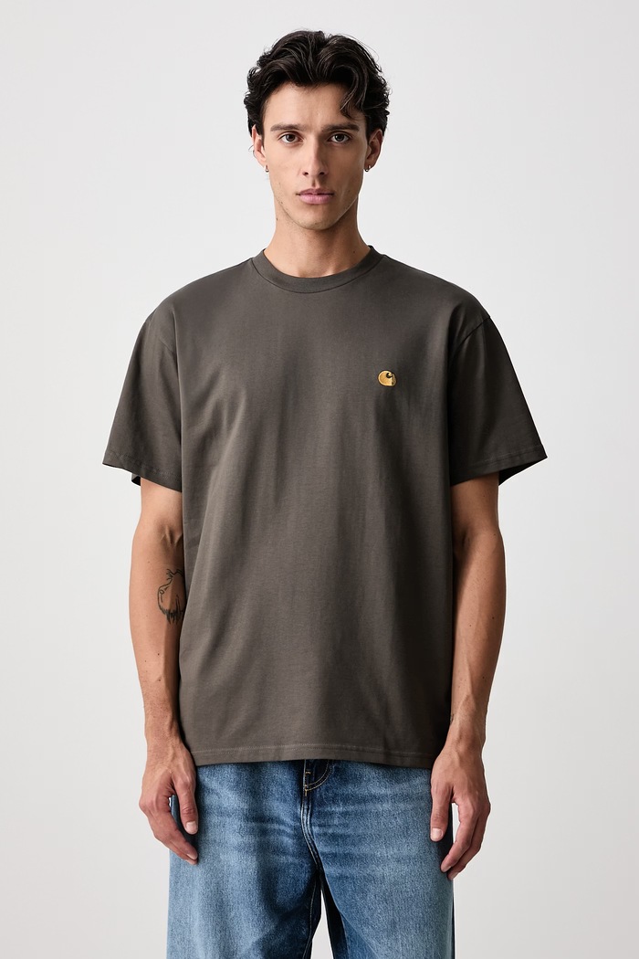 Carhartt WIP T-shirt bawełniany męski zielony I026391
