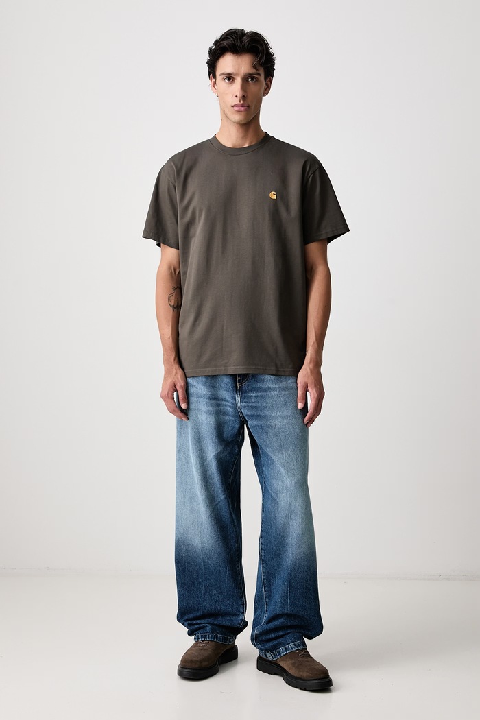 Carhartt WIP T-shirt bawełniany męski I026391 zielony AA00