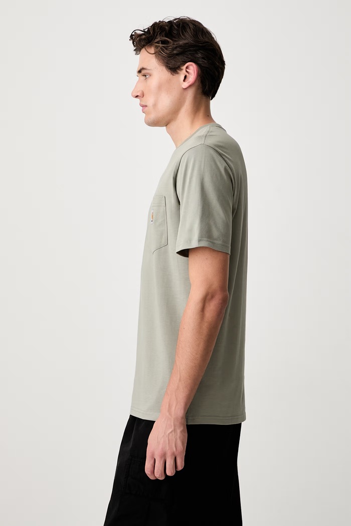 Футболка из хлопка для мужчин Carhartt WIP I030434 зелёный