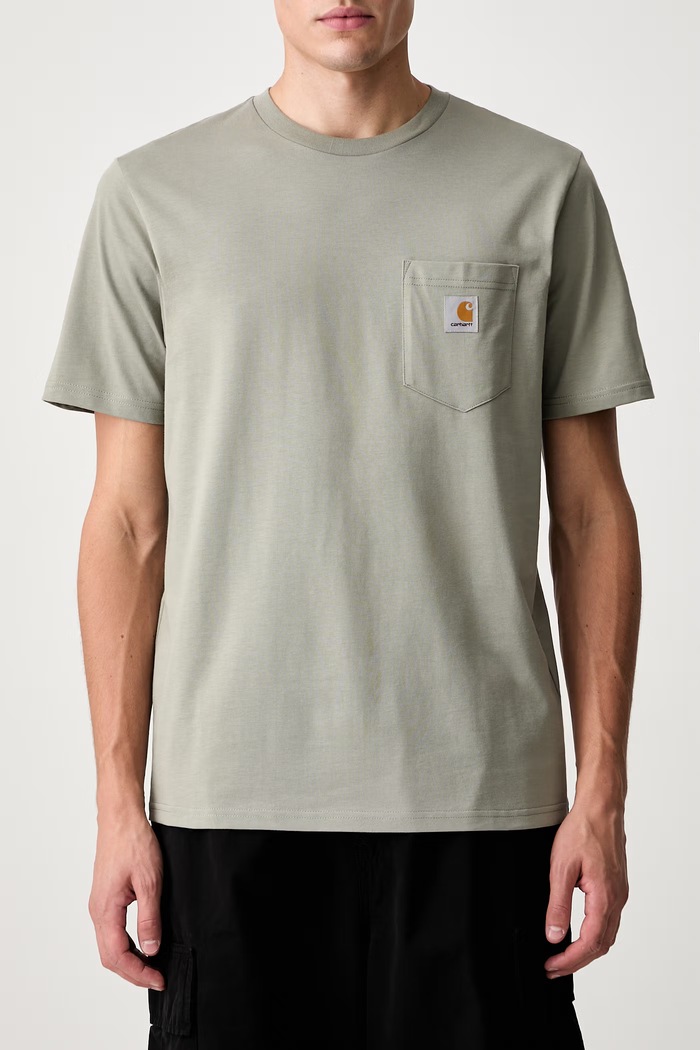 Футболка из хлопка для мужчин Carhartt WIP зелёный I030434