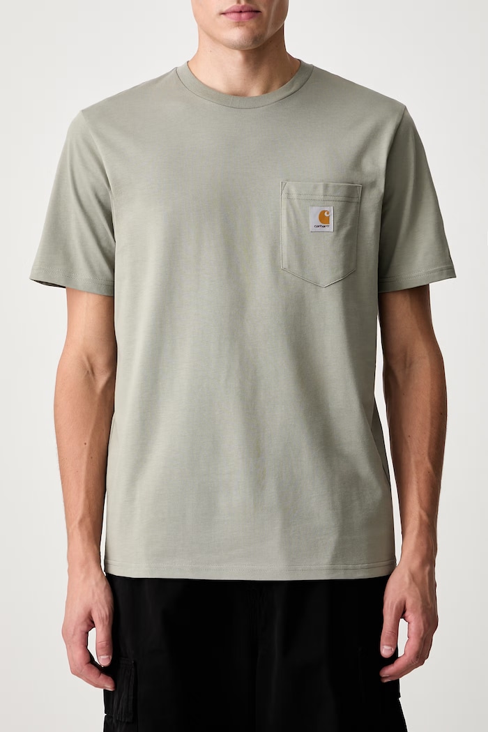 Футболка из хлопка для мужчин Carhartt WIP зелёный I030434