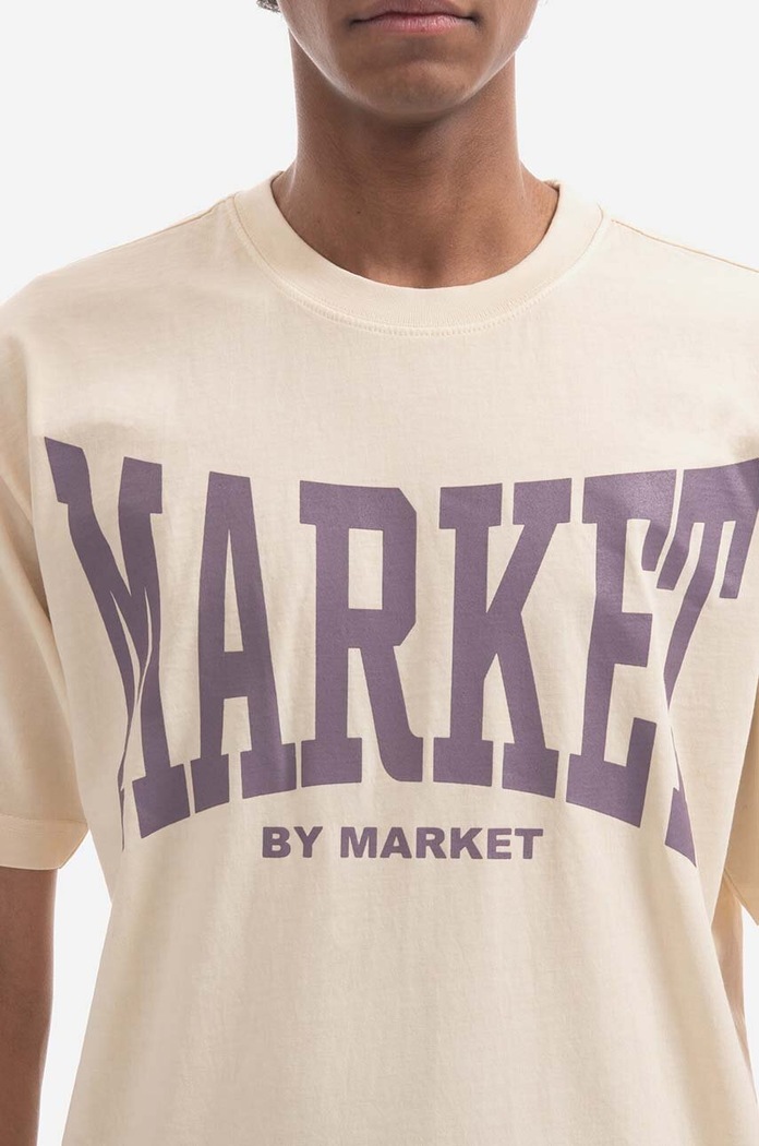 Bavlněné tričko Market béžová 399001370