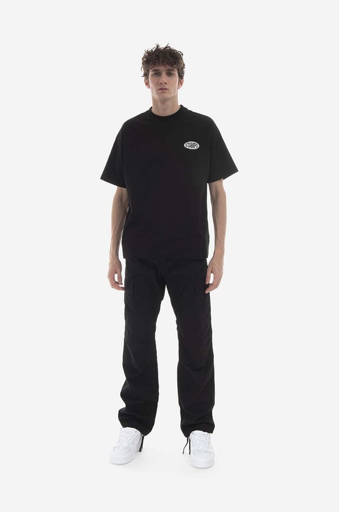 STAMPD cotton t-shirt SLA.M2846TE black SS23