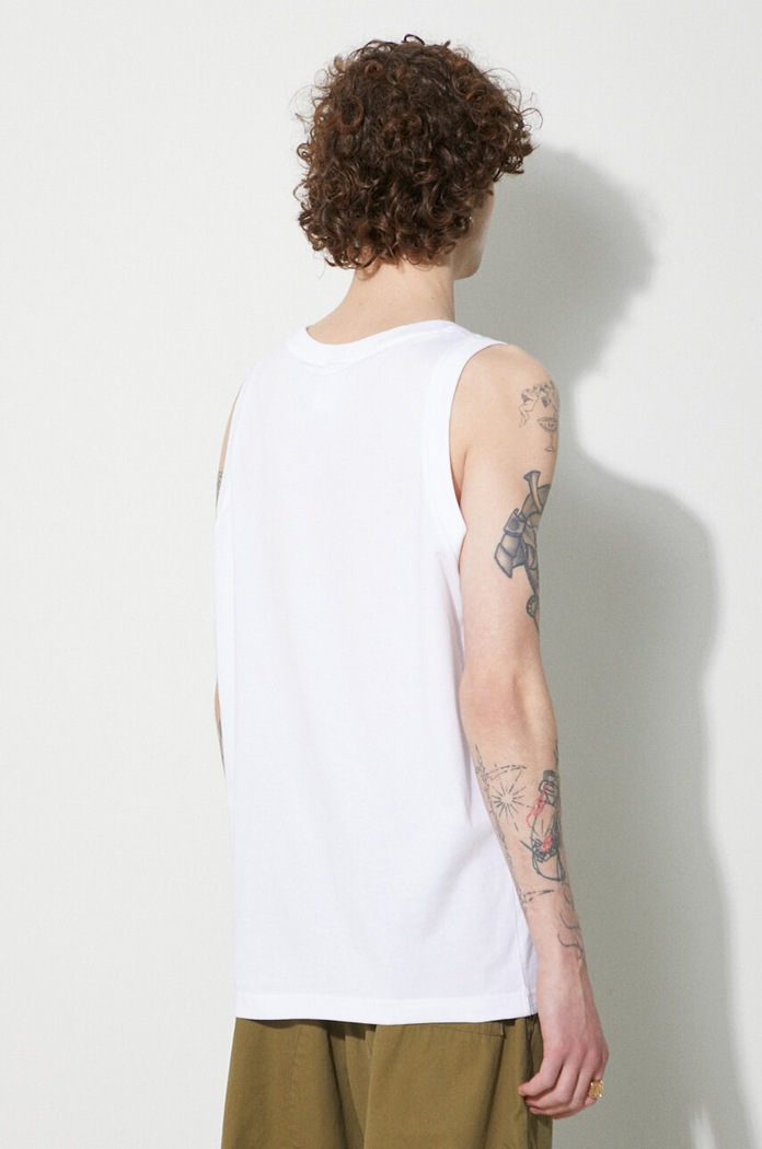 Odzież adidas Originals top bawełniany Adicolor Classics Trefoil Tank Top IA4808 biały