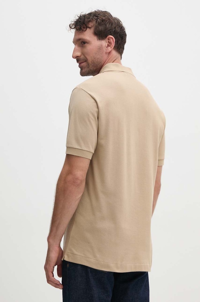 Ρούχα Βαμβακερό μπλουζάκι πόλο Lacoste Koszulka Lacoste Polo Classic Fit L1212 02S L1212.02S καφέ