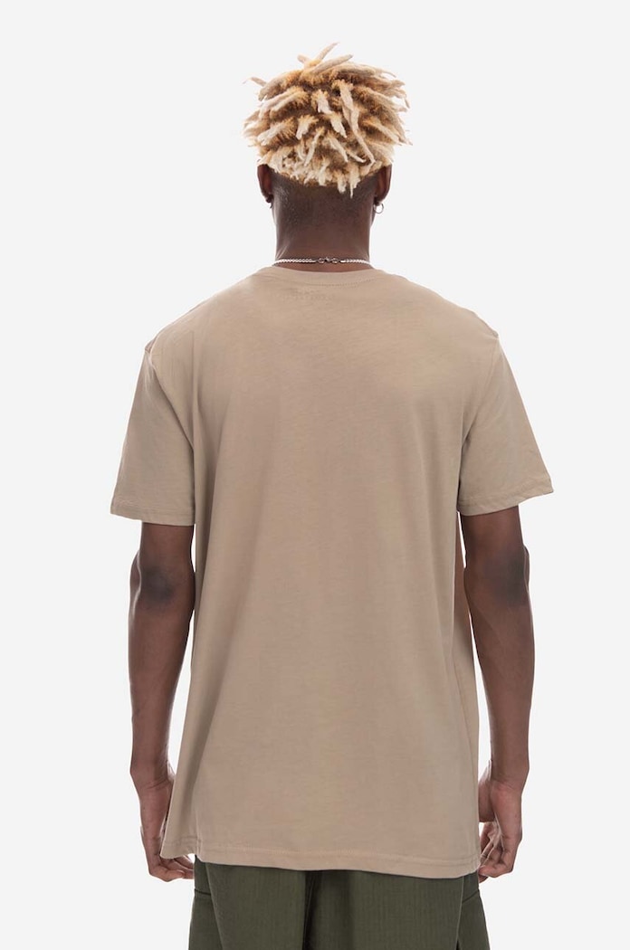 Tricou din bumbac Basic T-Shirt Alpha Industries 100501.679 bej