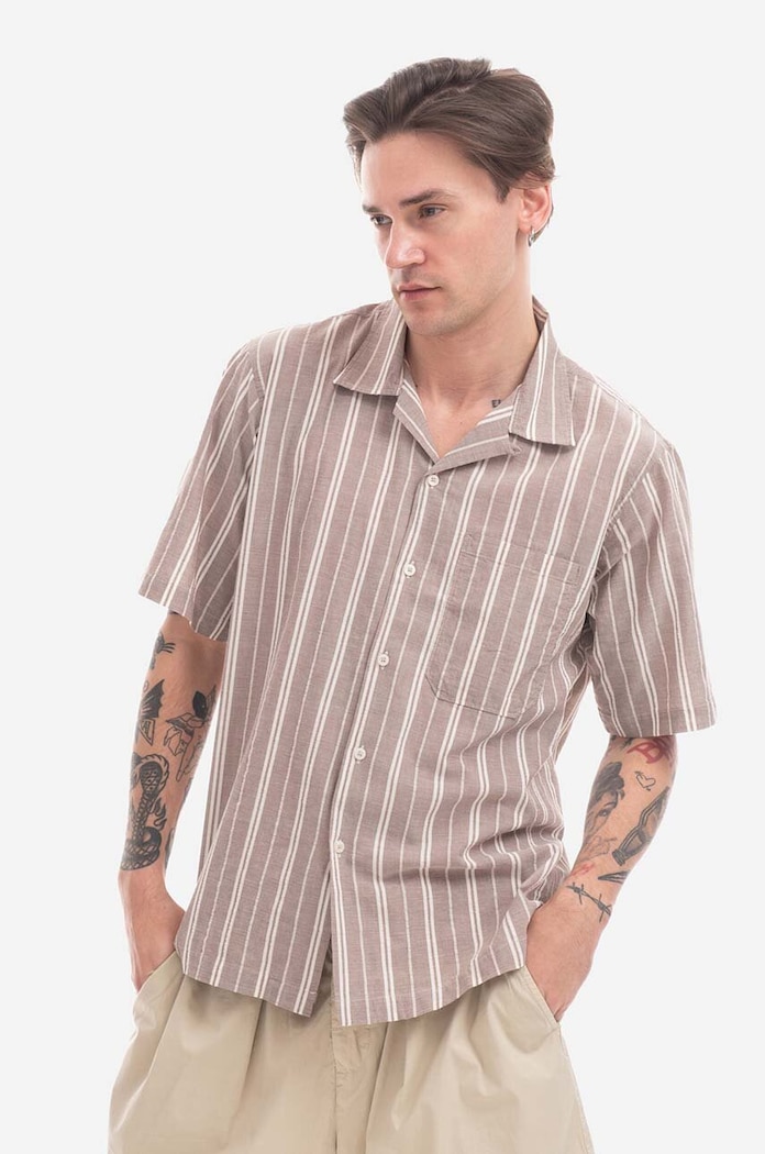 Srajca Universal Works 28683.BROWN