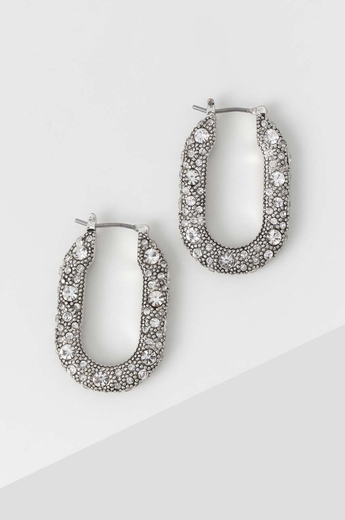AllSaints cercei zirconiu cubic argintiu 459067SLV111