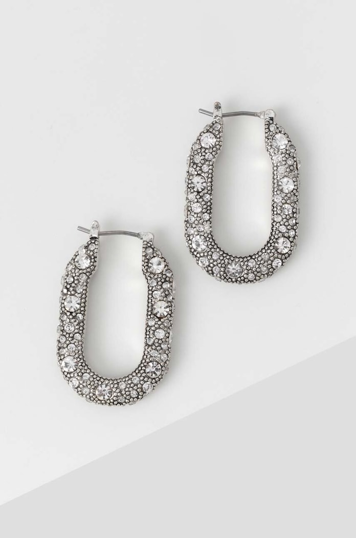 AllSaints cercei zirconiu cubic argintiu 459067SLV111
