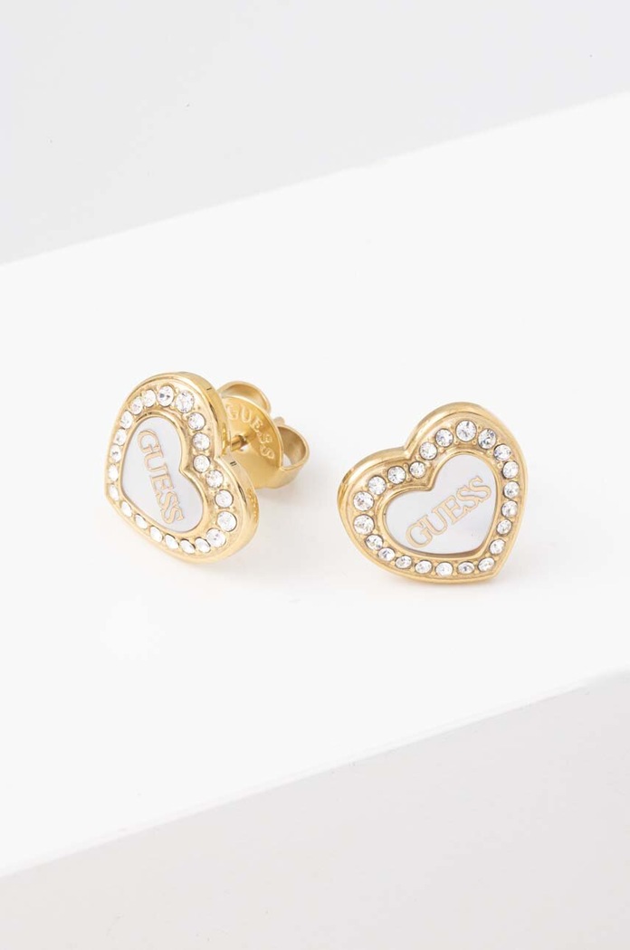 Náušnice Guess ostatné biela JUBE04.028JW