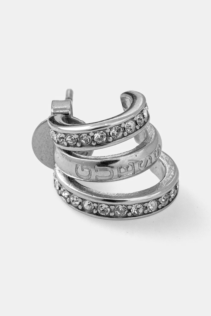 Σκουλαρίκια Guess JUBE03.302JW ασημί SS25