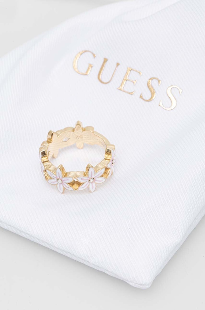 Akcesoria Guess pierścionek JUBR04.132JW złoty
