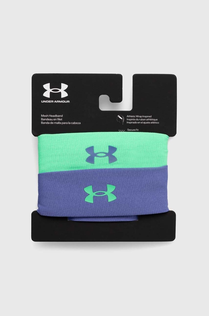 Under Armour opaski na głowę Mesh 2-pack zielony 1383497