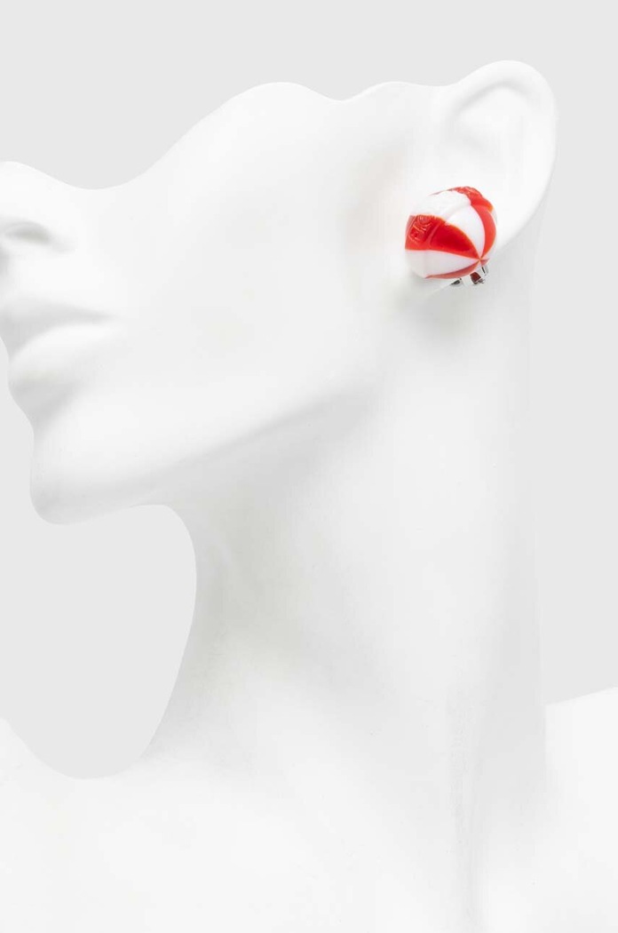 Аксессуары Клипсы Fiorucci Red And White Mini Lollipop Earrings U01FPAJE145PT01RD02 красный