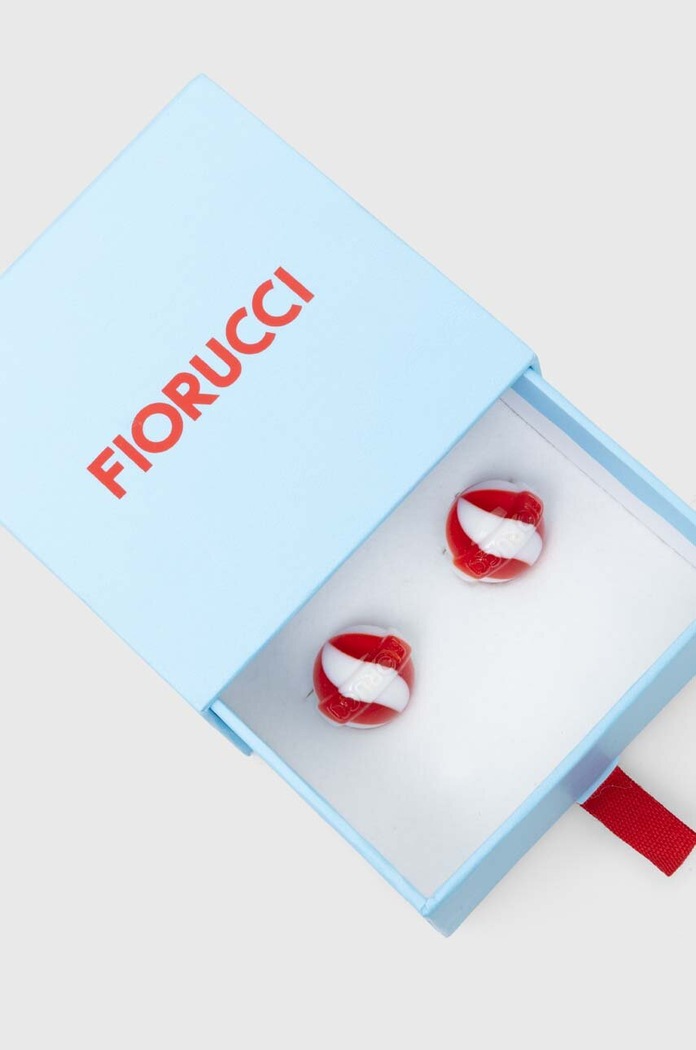 Клипсы Fiorucci Red And White Mini Lollipop Earrings красный U01FPAJE145PT01RD02