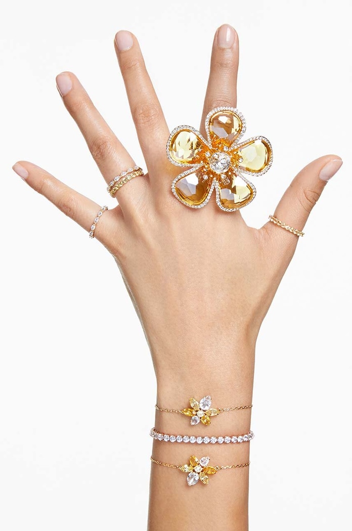 Náramek Swarovski MATRIX 5657665 zlatá
