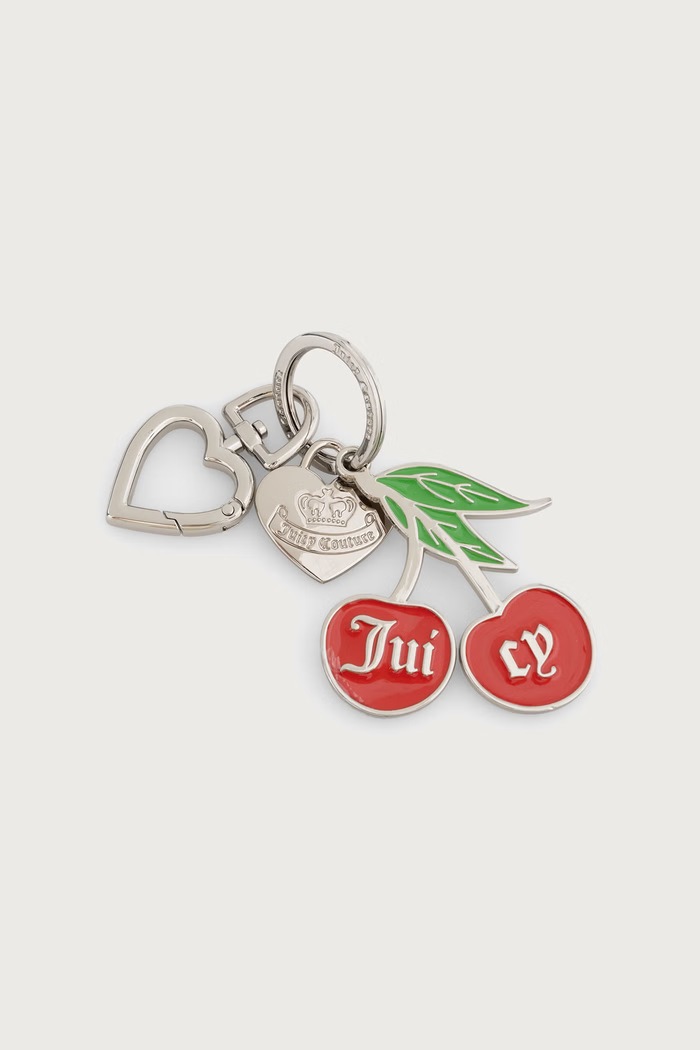 Juicy Couture Brelok damski metalowy CHERRY czerwony WEJR72536WMZ