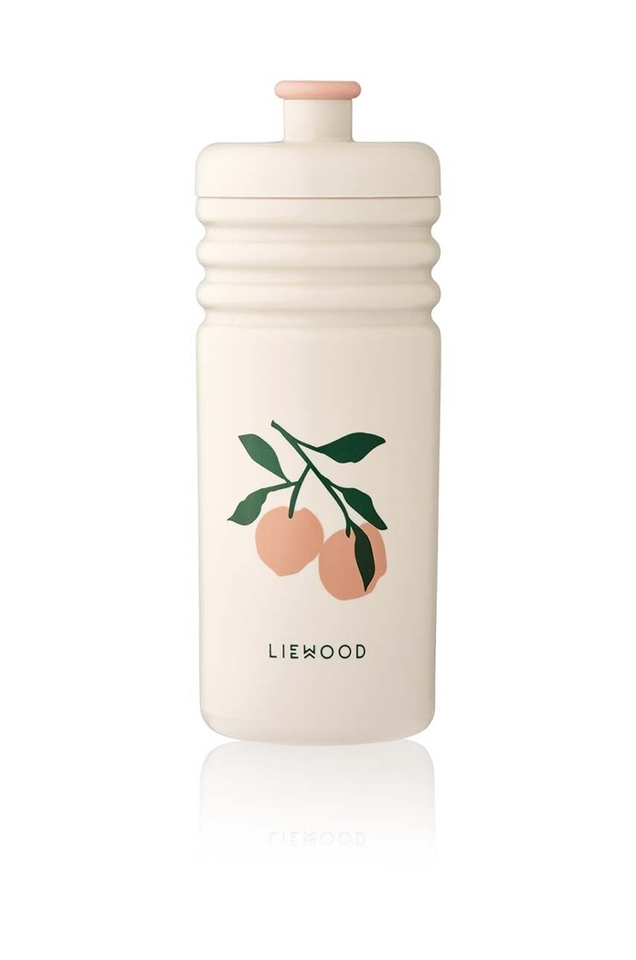 Dječja bočica Liewood Lionel Statement Water Bottle 430 ML roza LW18569