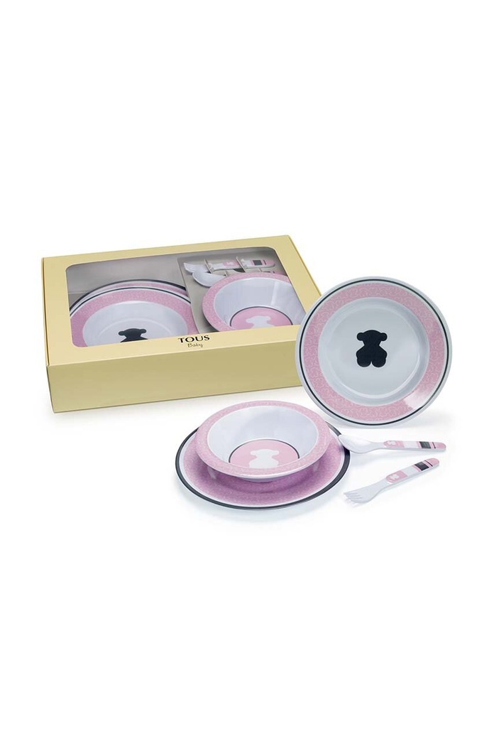 Tous set de cină pentru copii Feeding.201.G roz SS24