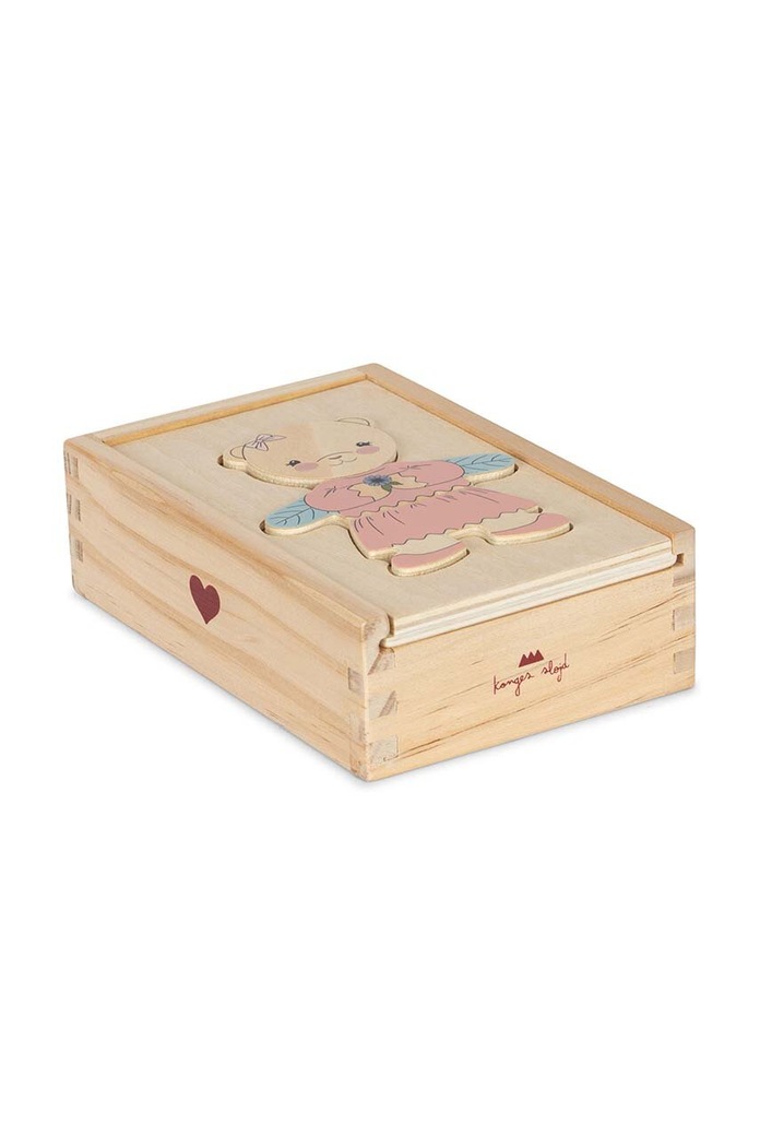 Konges Sløjd Puzzle pentru copii bej KS100593