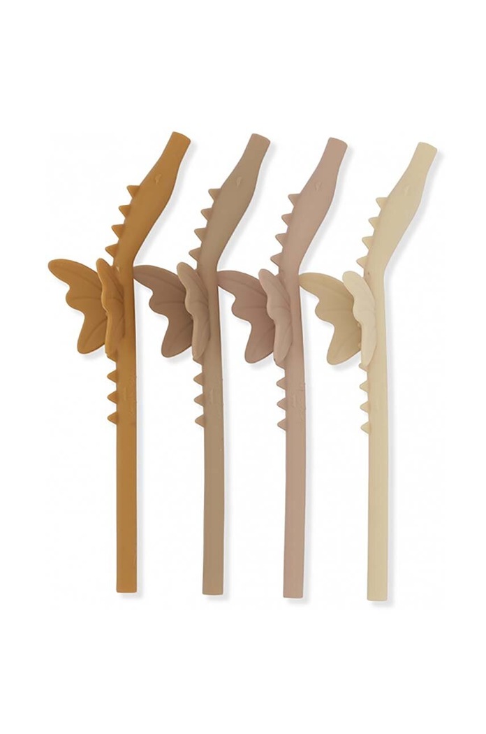 Konges Sløjd słomki 4-pack KS3561 beżowy AW24