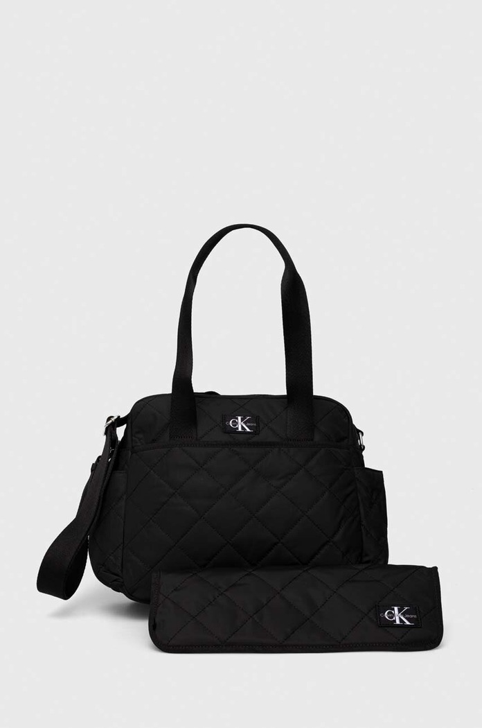 Torba za kolica s funkcijom podloške za presvlačenje Calvin Klein Jeans Proizvod za bebe crna IU0IU00567.PPYH
