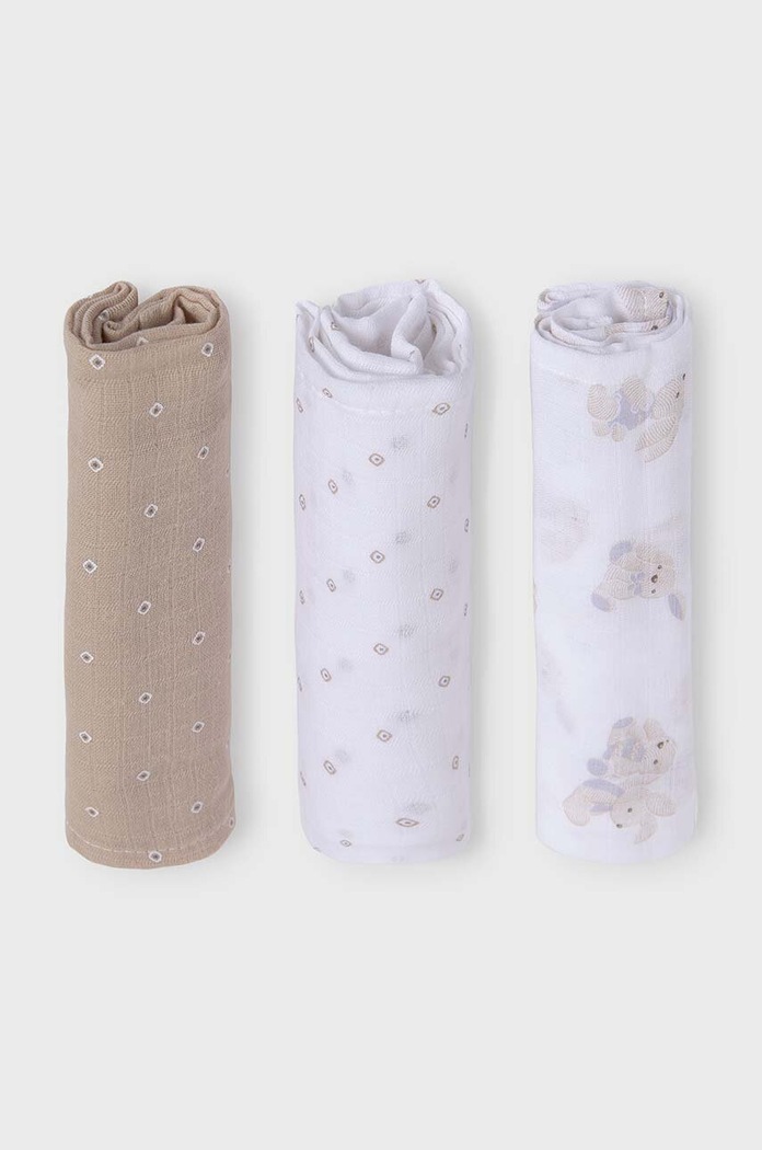 Mayoral Newborn pieluszka niemowlęca 3-pack Produkt niemowlęcy żółty 19402.1B.Newborn.PPYH