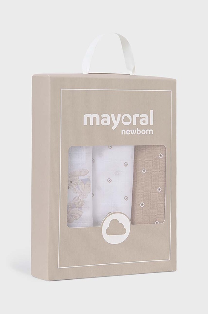 Chłopiec Mayoral Newborn pieluszka niemowlęca 3-pack 19402.1B.Newborn.PPYH żółty