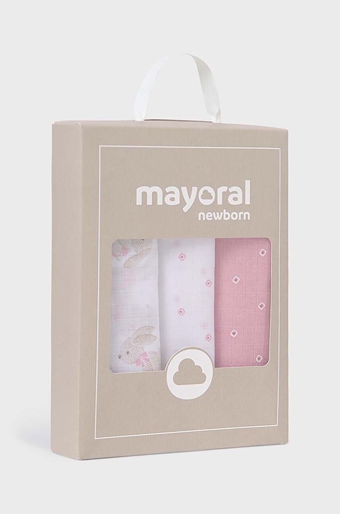 Băieți Mayoral Newborn scutec 3-pack 19402.1B.Newborn.PPYH roz